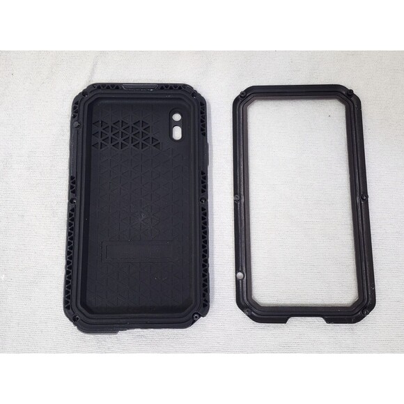 Beasyjoy for iPhone XR Metal Case Military Grade Defender Shockproof Black - Picture 5 of 13